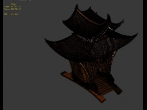 game model - the seabed - side of the temple build 3D Модель