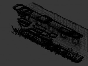 game model - seabed - coral city wall 01 3Dモデル