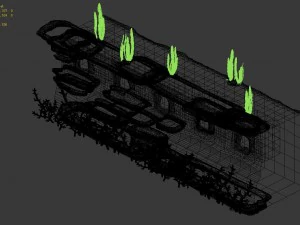 game model - underwater coral wall 3 3D Model