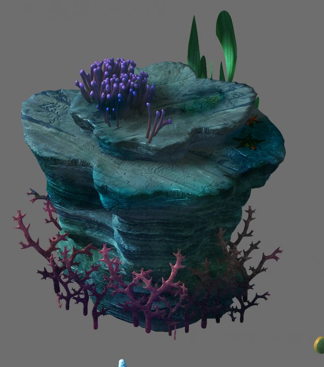game model - seabed - coral tree 1 Model 3D .c4d .max .obj .3ds .fbx .stl .blend