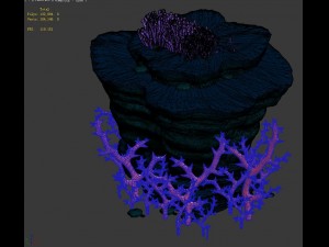 game model - seabed - coral tree 1 Model 3D