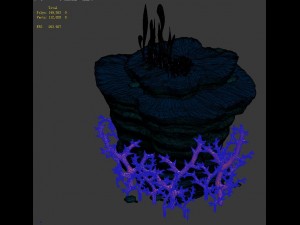 game model - seabed - coral tree 2 3D Model