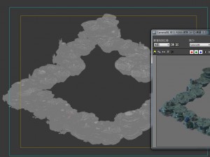 game model - seabed cliff 1 3D 模型