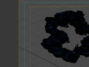 game model - seabed cliff 2 3D Model