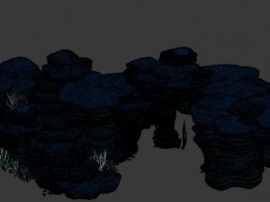 game model - seabed cliff 3 3D Модель