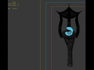 game model - seabed - luminous pearl luminaires 3D Model
