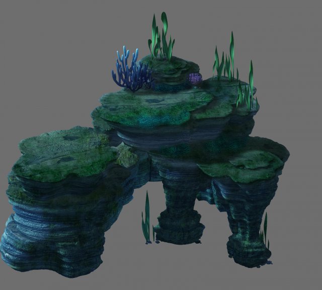 game model - trench bottom cave Modelo 3D .c4d .max .obj .3ds .fbx .stl .blend 