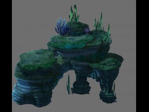 game model - trench bottom cave Model 3D