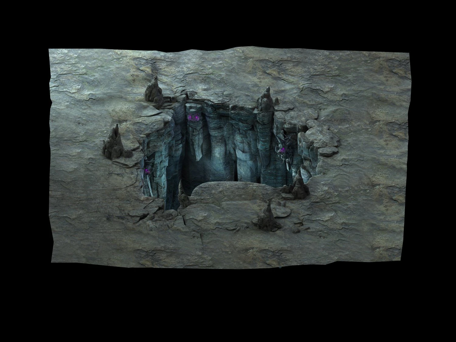 game model - heihe area lianqi cave 3D Model .c4d .max .obj .3ds .fbx .stl .blend