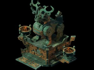 игровая модель - доисторический колосс-бегемот 3D Модель