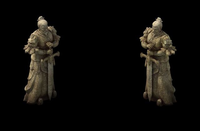 game model - general of the warring states terra c 3Dモデル .c4d .max .obj .3ds .fbx .stl .blend 