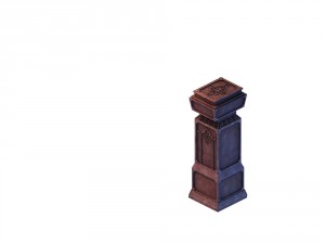 game model - gorgeous stone gate 3D Model