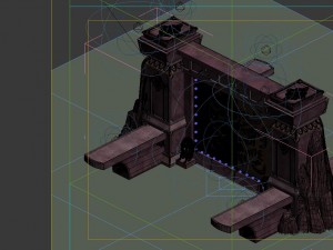game model - gorgeous stone gate 3D Model