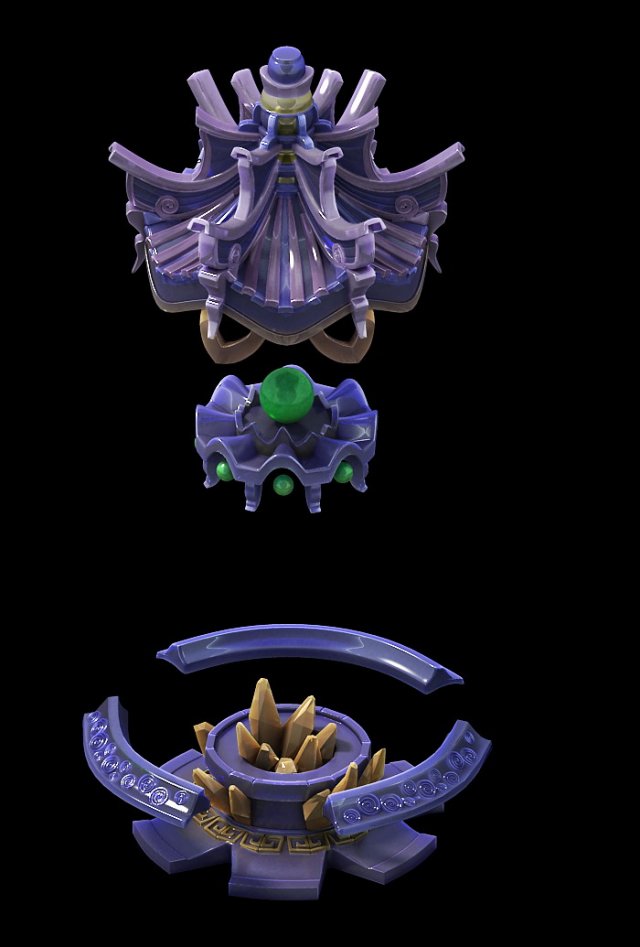 game model - phantom star defense stone pagoda Modello 3D .c4d .max .obj .3ds .fbx .stl .blend 