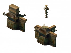 game model - imperial tombs dragon-shaped column e 3D Model