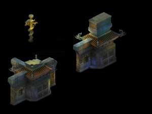game model - imperial tombs dragon-shaped column e 3D Model