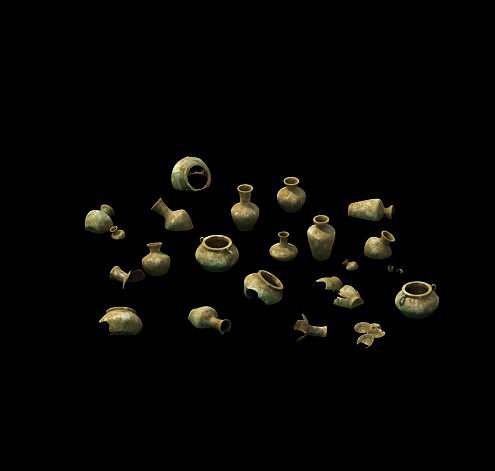 game model - imperial tombs funeral objects 3D Model .c4d .max .obj .3ds .fbx .stl .blend 