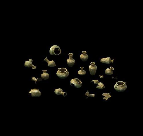 game model - imperial tombs funeral objects 3D Model .c4d .max .obj .3ds .fbx .stl .blend 