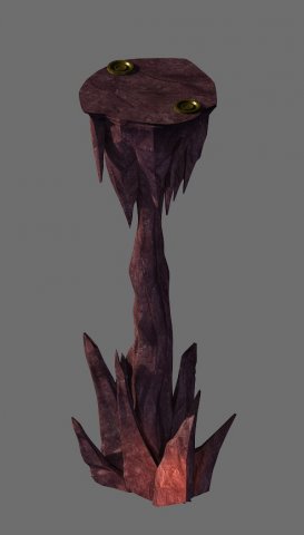 game model - the stone pillars in the volcano cave 3D Model .c4d .max .obj .3ds .fbx .stl .blend 