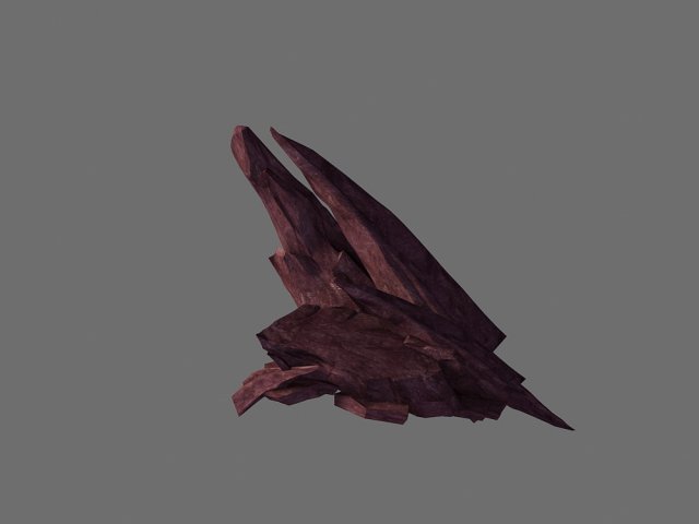 game model - volcanic red stone 02 3D 模型 .c4d .max .obj .3ds .fbx .stl .blend 