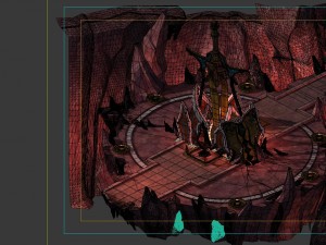 game model - the altar on the volcano Model 3D