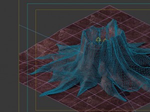 game model - volcanic tree-like magma mouth 3D Model