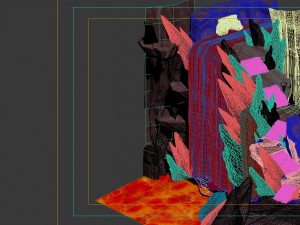 game model - lava on the volcanic lava 3D Model
