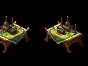 game model - altar table 3D Model