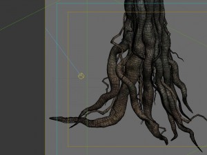 game model - kashayana buddha forest big tree root Model 3D