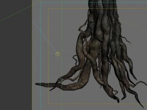 game model - kashayana buddha forest big tree root 3D Model