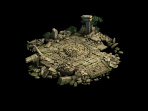 game model - kasai buddha traces forest asura magi 3D Model