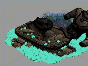 game model - kasai buddha traces forest broken sta 3D-Modell