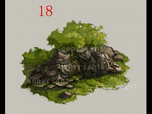 game model - kasai buddha traces forest broken sta 3D Model