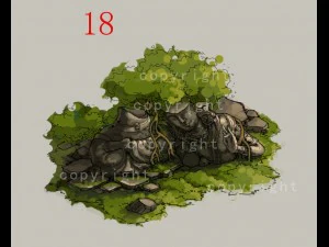 game model - kasai buddha traces forest broken sta 3D Model
