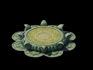 game model - kapu buddha trail forest big lotus st Model 3D