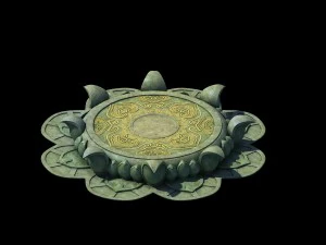 Spielmodell - Kapu Buddha Trail Forest Big Lotus St 3D Modell