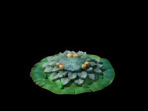 game model - kapu buddha trail forest big lotus st 3Dモデル