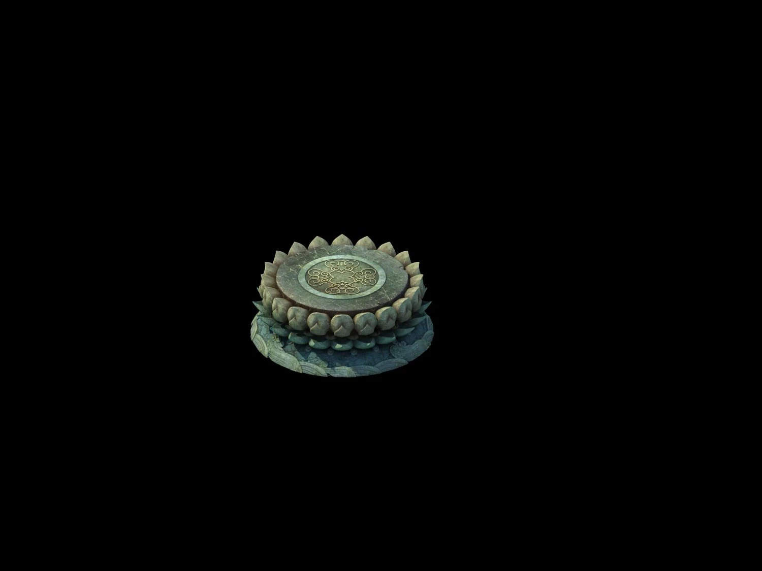 game model - kapu buddha trail forest big lotus st 3D Model .c4d .max .obj .3ds .fbx .stl .blend