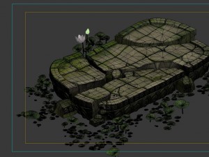 game model - kapya buddha forest big lotus block 3D मॉडल