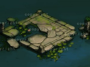 game model - kajyas buddha forest forest large lot 3D Model