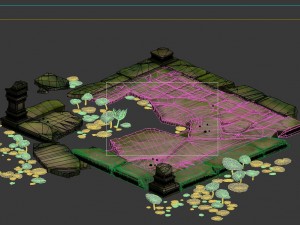 game model - kajyas buddha forest forest large lot 3D Model