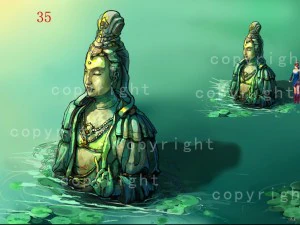 game model - buddha statue of buddha kasai 3D Model