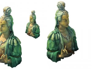 game model - kapya buddha forest statue 011 3D Modell