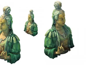 game model - kapya buddha forest statue 011 3D Model