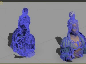 game model - kapya buddha forest statue 011 3D Model