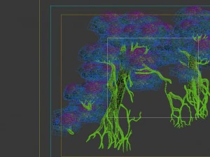 game model - kashayana buddha forest ruins tree 3D Model