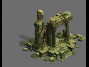 game model - kashayana buddha in the ruins of the 3D 모델