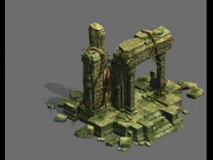 game model - kashayana buddha in the ruins of the 3D Model