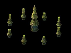 game model - kashayana buddha forest stone magic a Modelo 3D