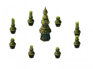 game model - kashayana buddha forest stone magic a Model 3D